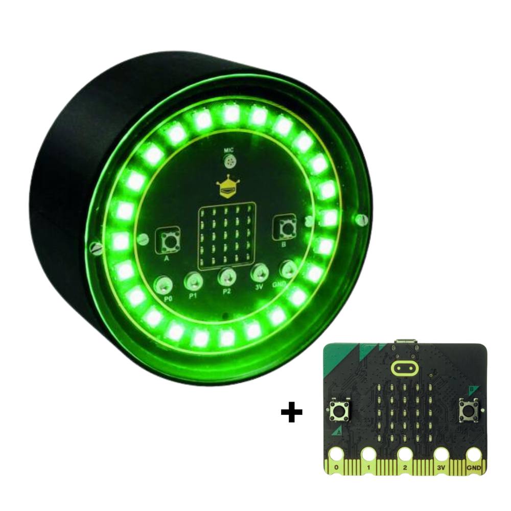 3D stoplight kit with micro:bit card